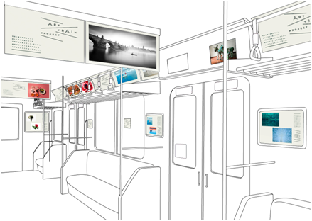 東京メトロ広告貸切電車（銀座線・丸ノ内線） 掲出イメージ